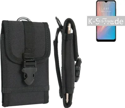 Produktbild von K-S-Trade Holster Handy Hülle kompatibel mit ZTE Axon 10 Pro 5G Holster Handytasche Gürtel Tasche Schutz Hülle Robust Outdoor schwarz