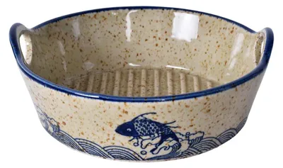 Immagine prodotto di Contenitore in Vetroceramica 17x17 cm, colorato e smaltato, con maniglie, adatto per friggitrici ad aria