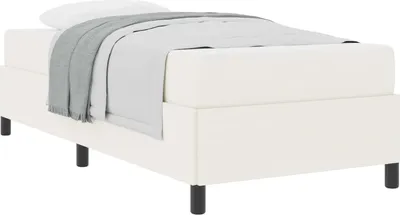 Immagine prodotto di Struttura del letto con materasso Crema 90 x 200 cm Tessuto