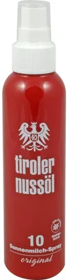 Produktbild von Tiroler Nussöl original Sonnenmilch Spray LSF 10, 150 ml Lösung