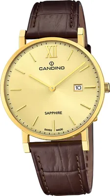 Produktbild von Candino Herren Uhr Analog Luxus Edelstahl Armbanduhr Classic dunkelbraun D2UC4726/2