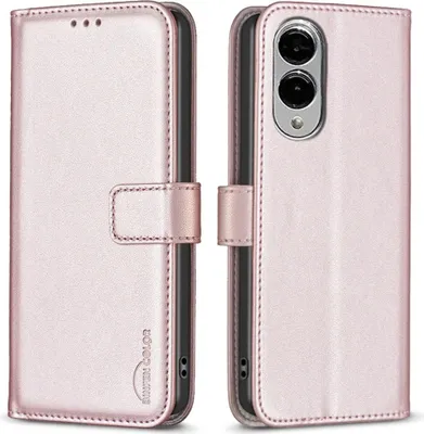 Produktbild von Samsung Galaxy S25 Edge Hülle - BINFEN Klapphülle - Roségold