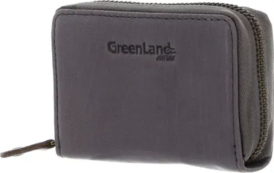 Produktbild von GreenLand Nature Leder Kartenetui Card Case Granite grau