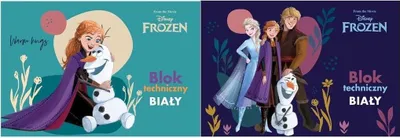 Zdjęcie produktu dla Blok techniczny A4/10K biały Frozen