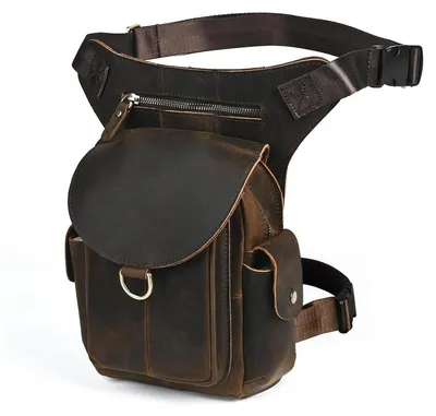 Produktbild von Herren Beintasche Canvas Leder für Motorrad Reisen Outdoor FB211-8