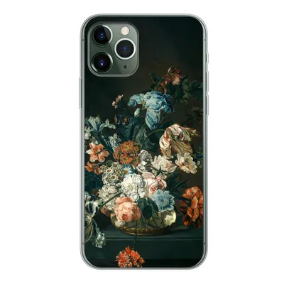Produktbild von MuchoWow® Handyhülle Schutzhülle Hülle für iPhone 11 Pro Stilleben mit Blumen - Alte Meister - Kunst Silikon Softcase Handy Hülle - Handy