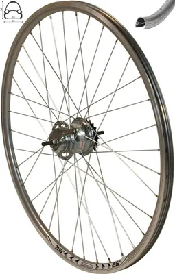 Produktbild von REDONDO 26 Zoll Laufrad Hinterrad Felge Silber Shimano Nexus 7 Gang Rücktritt