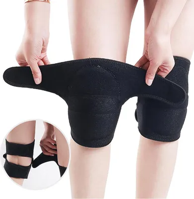 Produktbild von Knieschoner mit Schaumstoff, schwarz, für Tanz, Basketball & Yoga, bequemer Schutz