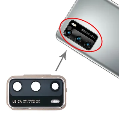 Produktbild von Camera Lens Cover für Huawei P40 Blau Silber Ersatzteil Reparatur Zubehör Ersatz