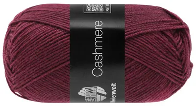 Produktbild von Lana Grossa MEILENWEIT 50 CASHMERE weiche 4-fach Sockenwolle mit Kaschmir-Anteil 210 m Farbe 044 - Bordeaux