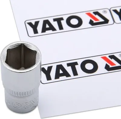 Produktbild von Yato YT-1409, Buchse, 1/4", Metrisch, 1 Kopf/Köpfe, 10 mm, Chrom-Vanadium-Stahl
