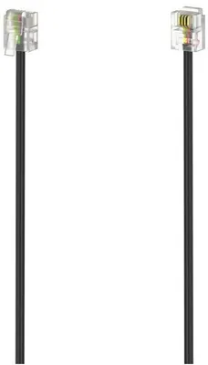 Produktbild von Modularkabel, Stecker 6p4c - Stecker 6p4c, 15 m, Schwarz (00201140)