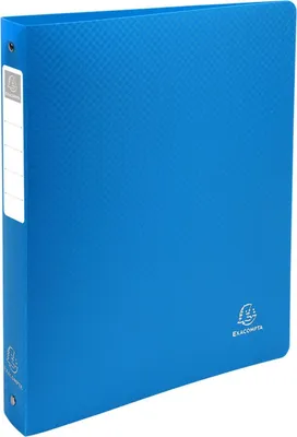 Produktbild von Exacompta Ringbuch Polypropylen 4 Ringe 30mm Rücken 40mm Blau DIN A4