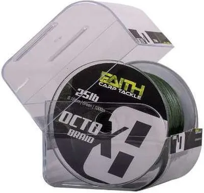 Produktbild von Faith OctoX8 Geflochtene Schnur - Grün - 25lb - 0,16mm - 1000m