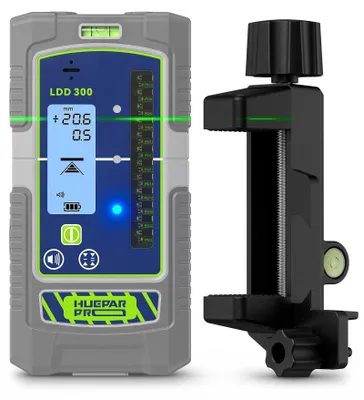 Digitaler Laserempfänger mit LCD, 5,5/10 kHz, 4 Präzisionsstufen, magnetisch