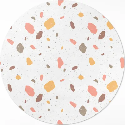Produktbild von Pastellfarbene Steinzeugplatte – Vinyl Küchenteppich – fi 50cm – Rutschfest, pflegeleicht & langlebig