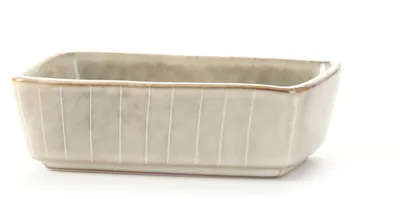 Immagine prodotto di Ciotola quadrata in Vetroceramica Calma 12 × 8,5 × 4 cm, grigio crema