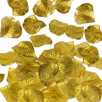 Productafbeelding van Decoraparty, 100 gouden rozenblaadjes - Elegante gouden tafeldecoratie voor feesten