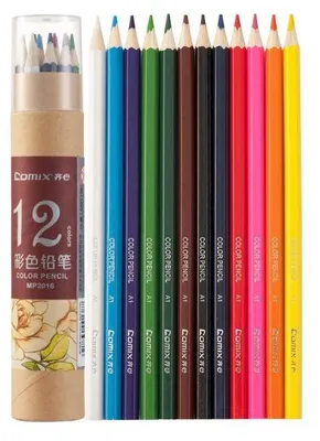 Image de Crayons de couleur Comix, lot de 12 MP2016