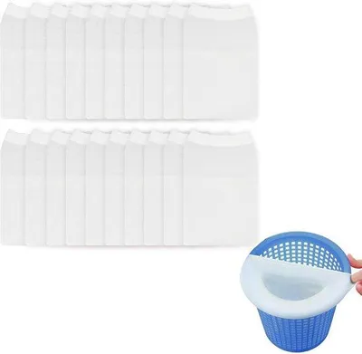 Produktbild von Set aus 50 Schwimmbadfiltertüchern inkl. Schwimmbadfilter, Filternetz, Abdeckung, Reinigungszubehör für klare und saubere Wasser.