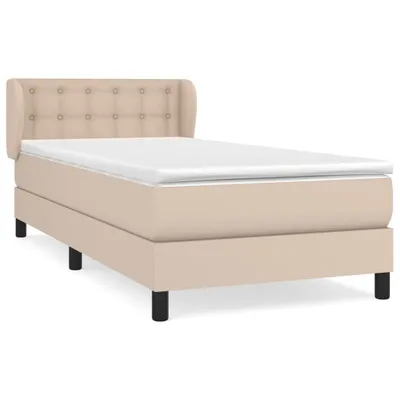 Produktbild von Boxspringbett Matratze Cappuccino-Braun 100x200cm Kunstleder