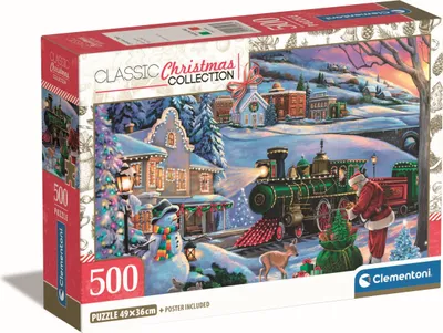 Image de Puzzle CLE 500 Train de Noël 2024 35566