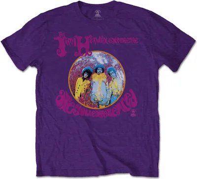 Image de Jimi Hendrix - "Are You Experienced ?" T-shirt Homme/Femme Unie RO2442 (L) (Violet)