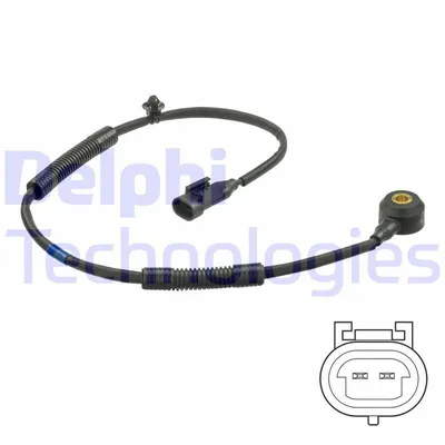 Produktbild von DELPHI Klopfsensor AS10256 für HYUNDAI ix55