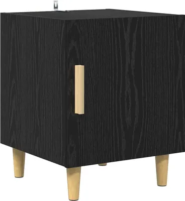 Immagine prodotto di Armadio da Notte Rovere Nero 40 x 40 x 50 cm Legno multistrato