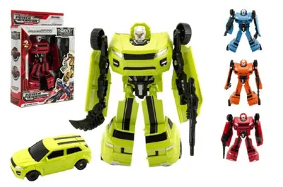Immagine prodotto di Transformer auto/robot in plastica 18cm 4 colori