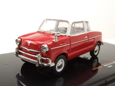 Produktbild von NSU Prinz 30E 1959 rot weiß Modellauto 1:43 ixo models