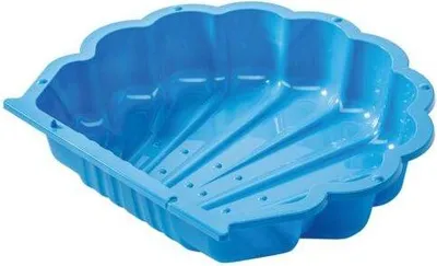 Produktbild von Muschel-Sandkasten aus Kunststoff - blau