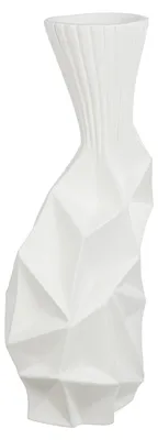 Produktbild von Gilde Vase, "Pisa", Keramik, weiß, VE 2, L. 15 cm, B. 18.5 cm, H. 44 cm 58168 4063387581681