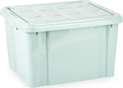 Produktbild von Multi Storage Aufbewahrungsbox mit Deckel - grun - 25 Liter - 42 x 25 x 30 cm - Kunststoff