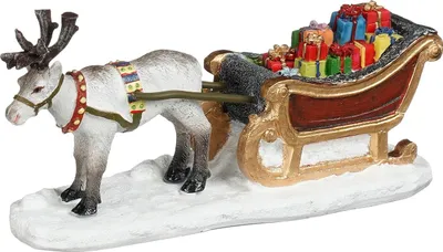 Productafbeelding van Santas sleigh l14xb6,5xh7 cm Luville
