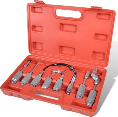 Produktbild von Adapter Fettpressen, 7 tlg. Set, Panzerschlauch
