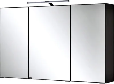 Produktbild von Bologna 3D-Spiegelschrank, graphitgrau, LED-Aufbauleuchte