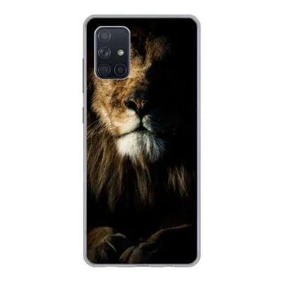 Produktbild von MuchoWow® Handyhülle Schutzhülle Hülle für Samsung Galaxy A51 Löwe - Licht - Porträt Silikon Softcase Handy Hülle - Schutzabdeckung