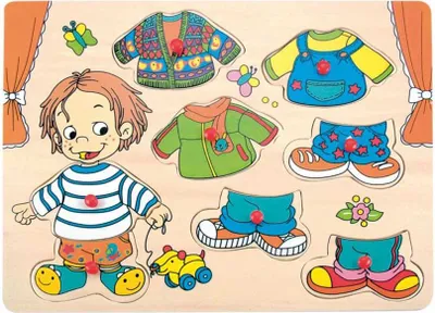 Image de Woody Dress-up Puzzle à assembler - Sebastian