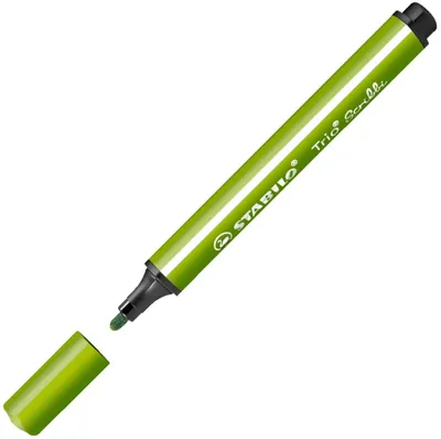 Zdjęcie produktu dla Sprężynowy trójkątny flamaster - STABILO Trio Scribbi - Pojedynczy flamaster - jasnozielony