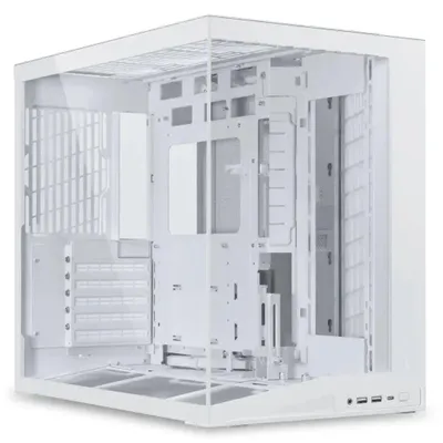 Image de Lian Li Boîtier PC O11 Dynamic Mini V2 blanc - Boîtier O11DMIV2W - Midi/Minitour - ATX