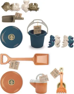 Produktbild von Dantoy Bioplastic Strandspielzeug-Set - 110-teilig nachhaltiges Spielzeug