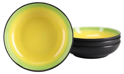 Produktbild von CreaTable, 24932, Hot Green, Poke Bowl 4-tlg, Steinzeug