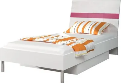 Produktbild von Bett + Nachttisch Schlafzimmer Jugendzimmer Kinderzimmer Set Möbel Pink 2tlg.