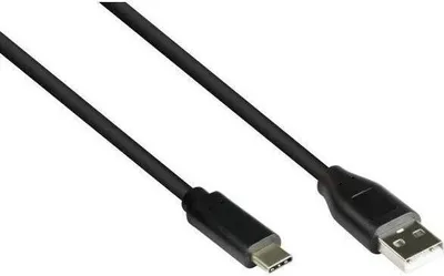 Obrázek produktu pro Kabel USB 2.0 A na USB-C, 5 m, černý, dvojitě stíněný