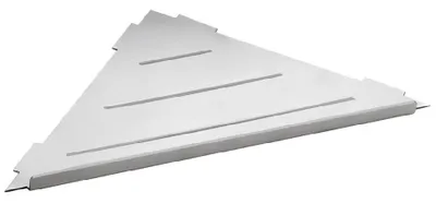 Produktbild von SMART Eckregal für Fliesenmontage, 210x15x210mm, polierter Edelstahl