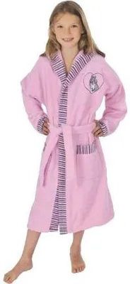 Produktbild von Mädchen-Bademantel "Pferd rosa" Größe - 164