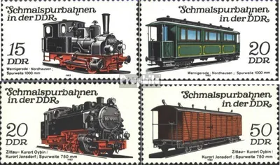 Produktbild von Briefmarken DDR 1983 Mi 2792-2795 (kompl.Ausgabe) gestempelt Schmalspurbahnen (III)