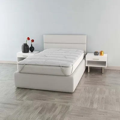 Productafbeelding van Famanu beschermhoes met elastische banden - 85x195 cm, wit