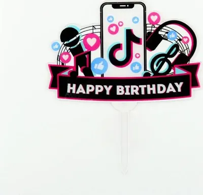Obrázek produktu pro Záich do dortu plastový TikTok - Cakesicq